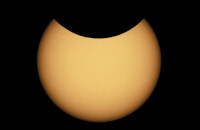 Sun eclipse partial