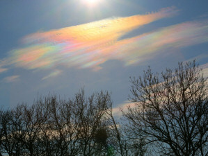 Irisdescent clouds