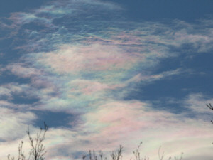 Irisdescent clouds