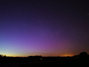 Panorama 2 pics, NLC and Comet C/2020 F3. Neowise