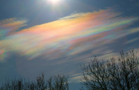 Irisdescent clouds