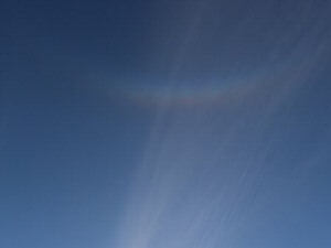 Circumzenithal arc and sundog