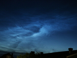 Noctilucent clouds or Night shining clouds